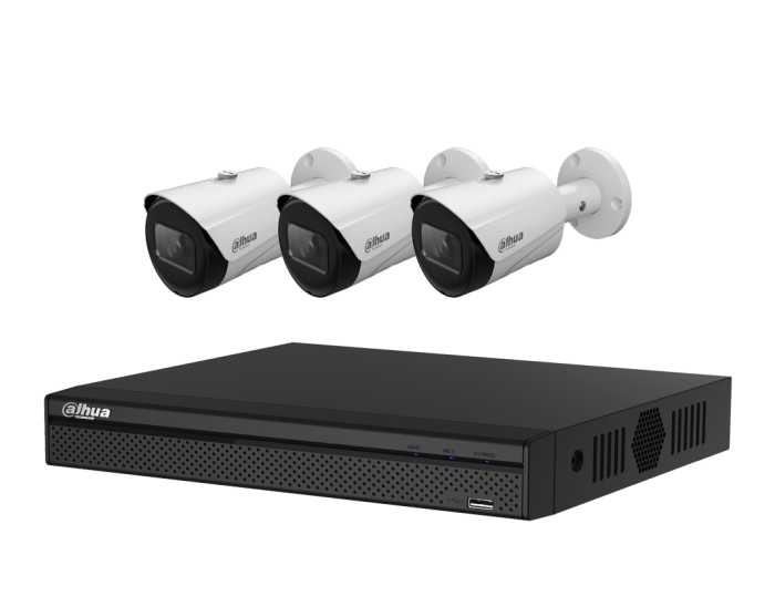 Dahua 3 Kameralı 2 Mp İP Kamera Seti Kuruluma Hazır