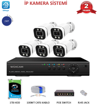 Woxcam 2 mp 5 Kameralı IP Güvenlik Sistemi